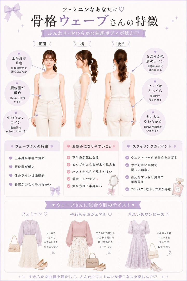 骨格ウェーブさんの特徴